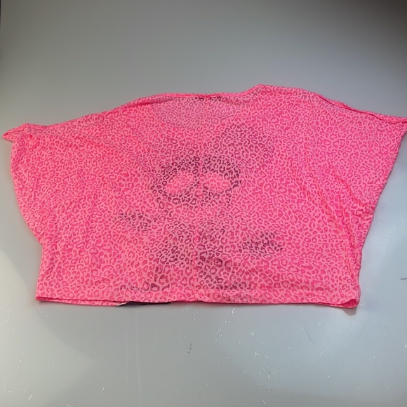 Glad News Short Sleeve Highlighter Pink Shirt with Skull Mouse - Picture 2 of 3